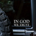 8 Inch Engraved Skeleton Letter Decal, IN GOD WE Trust Decal, Vinyl Decal For Cars, Trucks, Laptops, Sticker For Smooth Surface