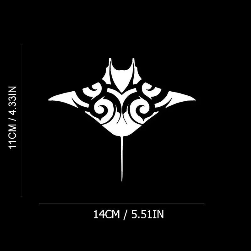 Manta Ray Fish Sea Life Seashore Ocean Beach Car Stickers For Laptop Water Bottle Truck Van SUV Motorcycle Window Wall Cup Toolb