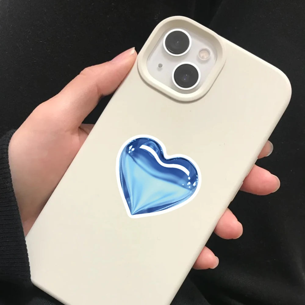 50PCS Deep Blue Ins Wind Stickers Notebook For Laptops Art Suitcase Bicycle Phone Refrigerator Skateboards Graffiti Sticker ﻿