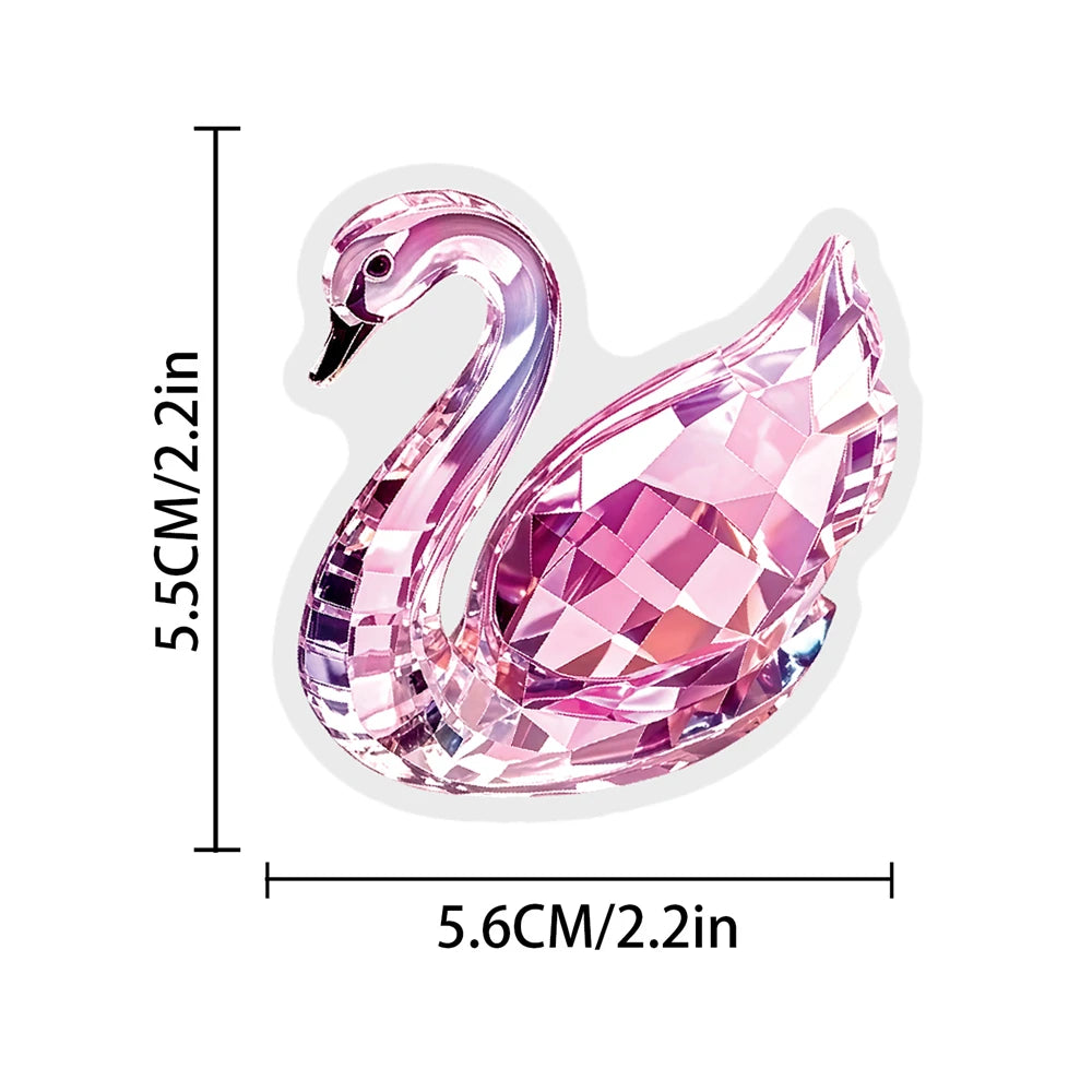 50/100 Pcs Ins Style Colorful HD Diamond Gem Stickers PET Clear Waterproof for Cup Phone Laptop File Holder Diary Decals