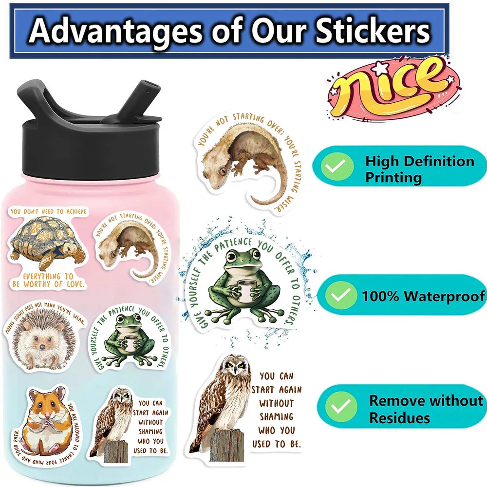 50/100PCS Cartoon Medieval Inspirational Graffiti Stationery Reward Stickers Decorative Guitar Notebook Luggage DIY Waterproof