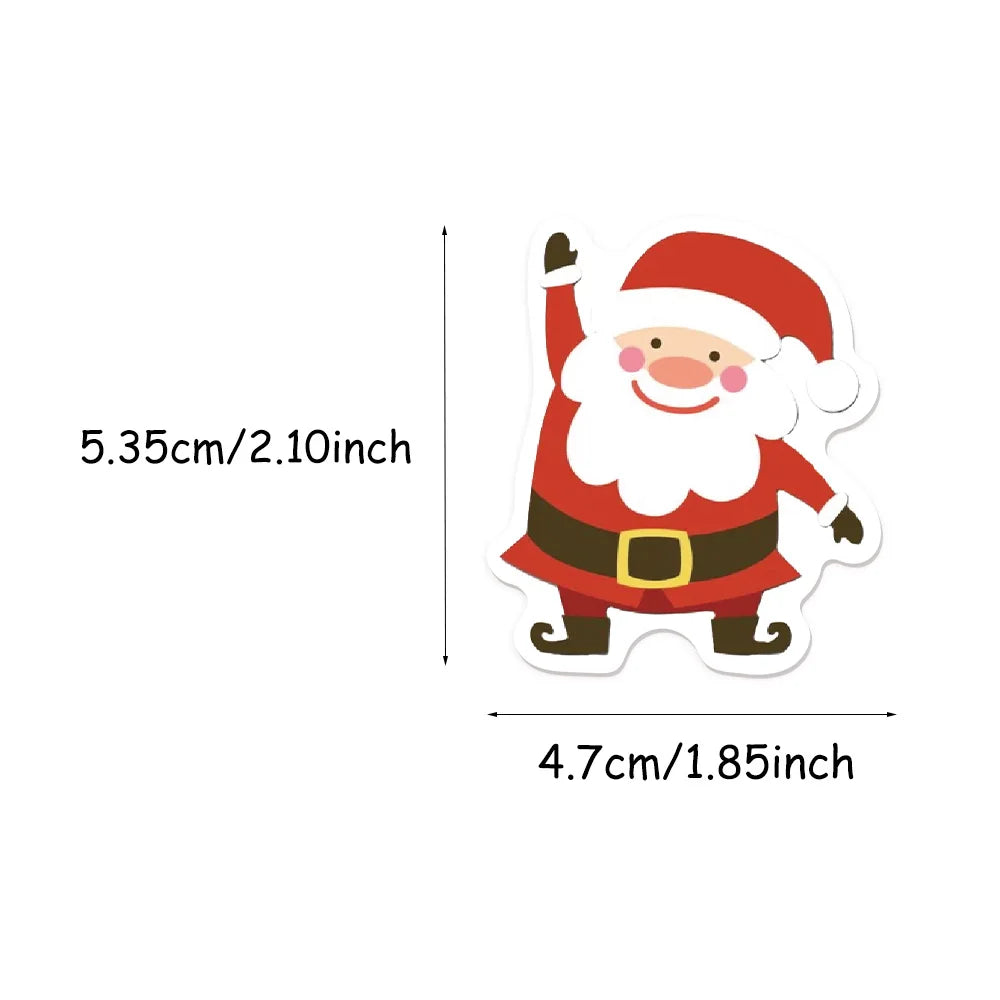 50/100PCS Kawaii Cartoon Santa Claus Aesthetic Stickers Toys Diary Laptop Scrapbook Decoration Graffiti Waterproof Stickers