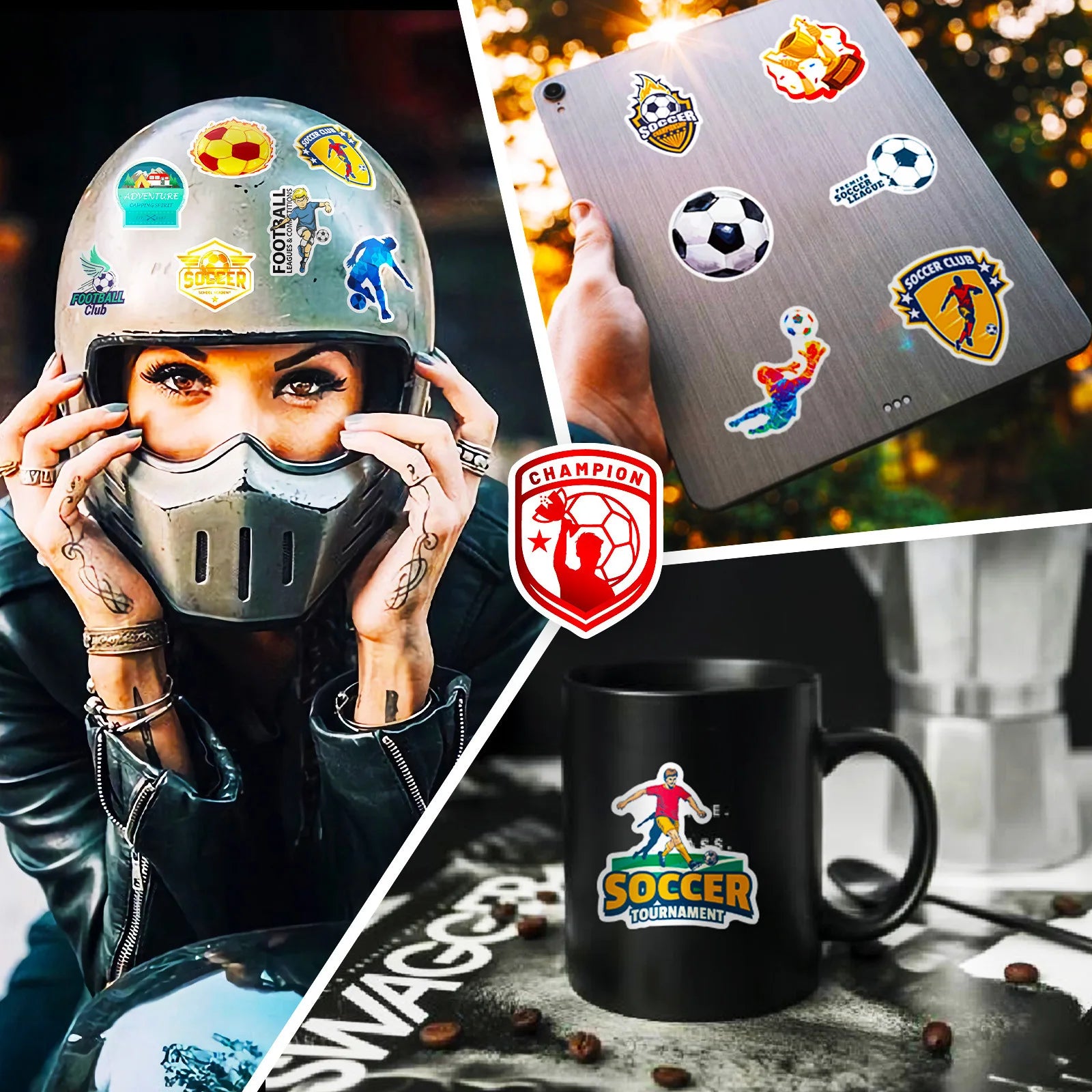 50PCS British Football Stickers, Kids School Supplies Laptop Phone Case Gift Box Decor Soccer Fan Decorative Art Stickers