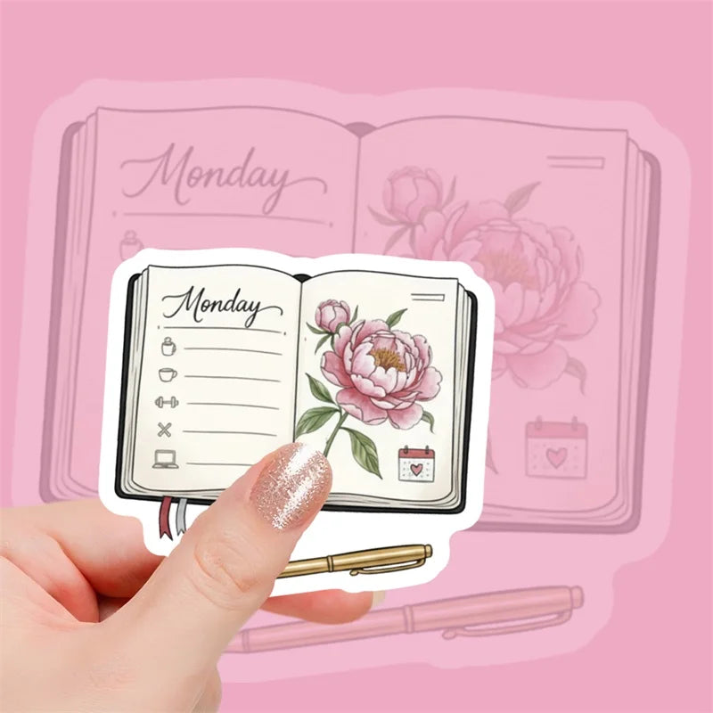 10/30/56PCS Elegant Women's Life Sticky Sticker PVC DIY Laptop Luggage Skateboard Stationery Decoration Scrapbooking for Kids