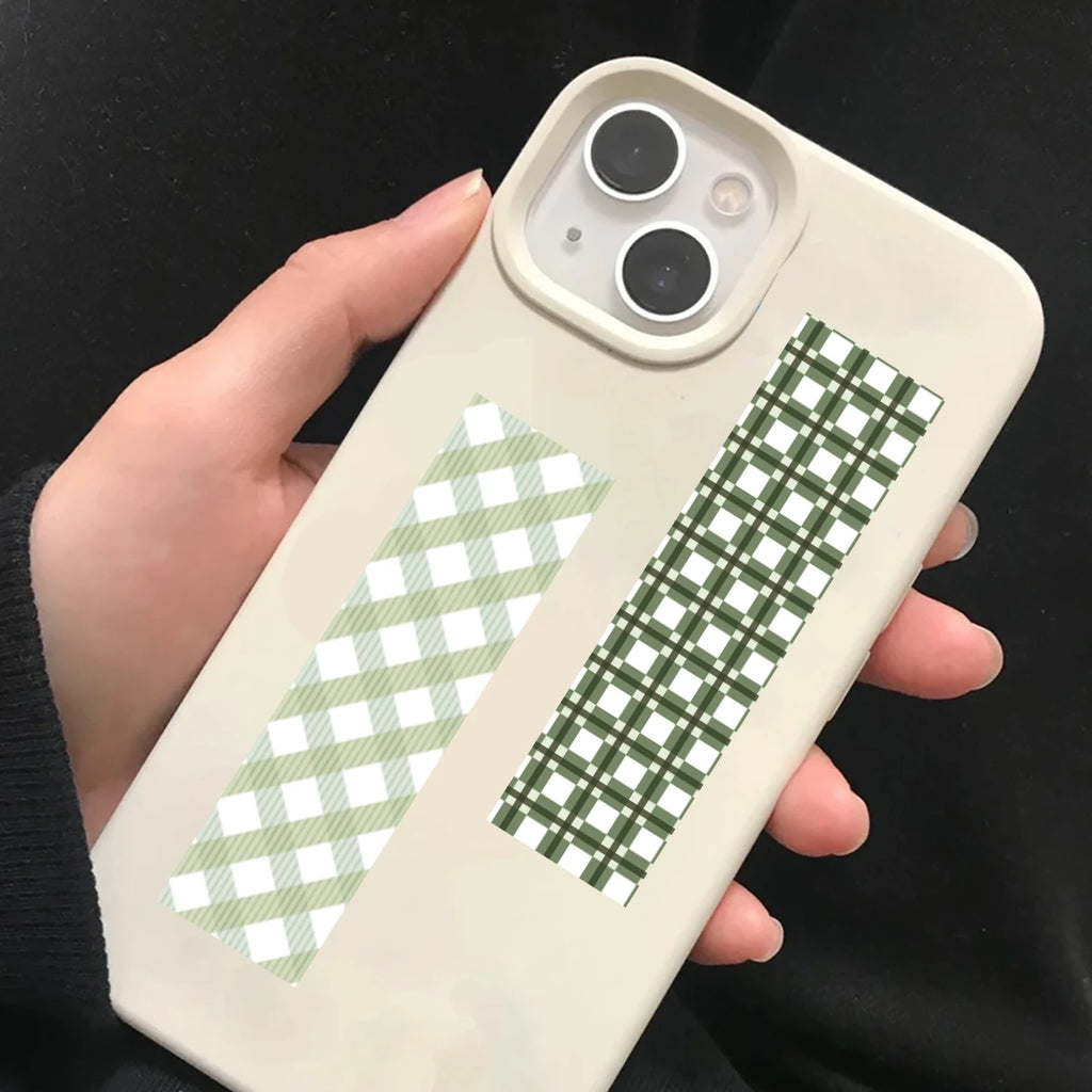 8PCS Grid Material Paper Is Convenient Collages Sticker Motorcycle Suitcase Stationery Scrapbooking Phone Creativity Sticker