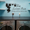 1pc Wall Decal Laundry Room Sign Decals Cute Peel And Stick Wall Lettering Vinyl Art Stickers For Kids Decor The Laundry Room So