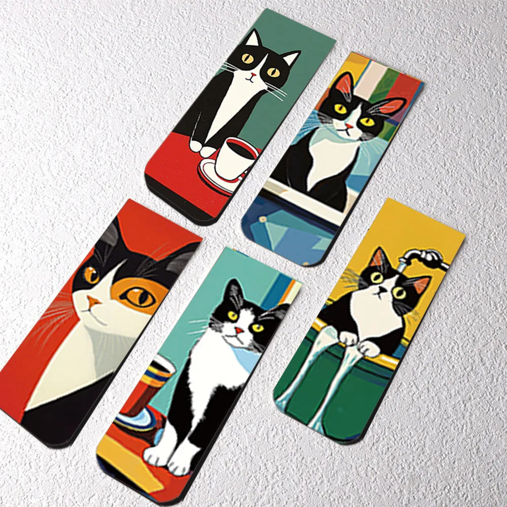 Simple And Fun Cat Magnetic Bookmarks Reading Items Page Holder Stationery Office Supplies Book For Pages Books Readers