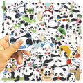 50pcs Cute Cartoon Panda Stationery Decor Vinyl Waterproof Stickers For Kids Gifts