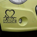 1pc Nurse Heart Car Stickers, Removable Vinyl Adhesive Decals, Window Stickers Decals, Car Decoration, Car Accessories