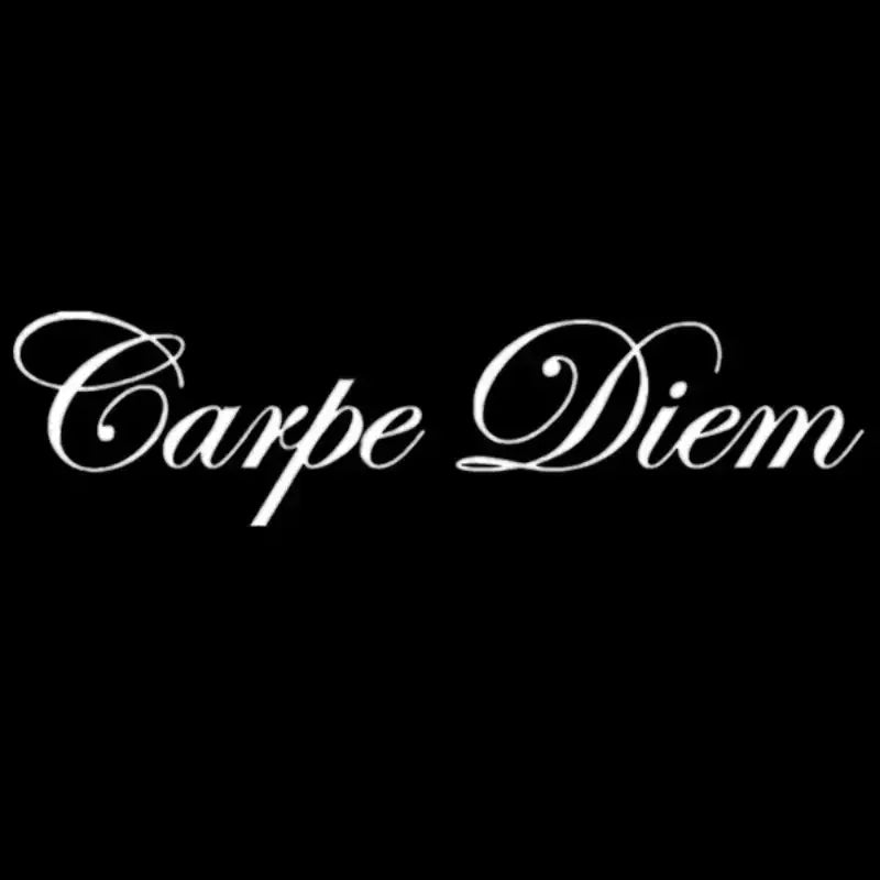 Carpe Diem Funny Car Stickers For Laptop Water Bottle Phone Car Truck Van SUV Motorcycle Vehicle Paint Crafts Decals Auto Access