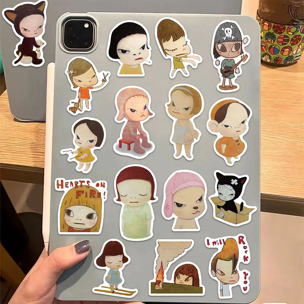 50PCS Nara Meizhi Stickers Cute Handbook Material Phone Case Laptop Luggage Water Cup Decoration Children's Toy Stickers