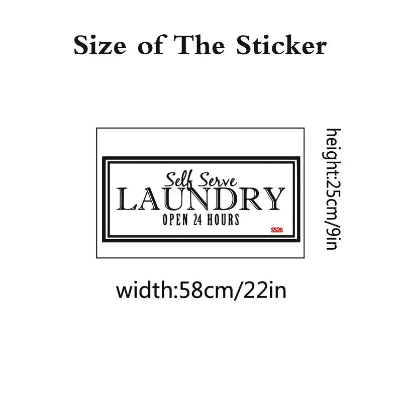 Transform Your Home with Creative Laundry Wall Decals - Removable Vinyl Wall Stickers for Living Room & Bedroom