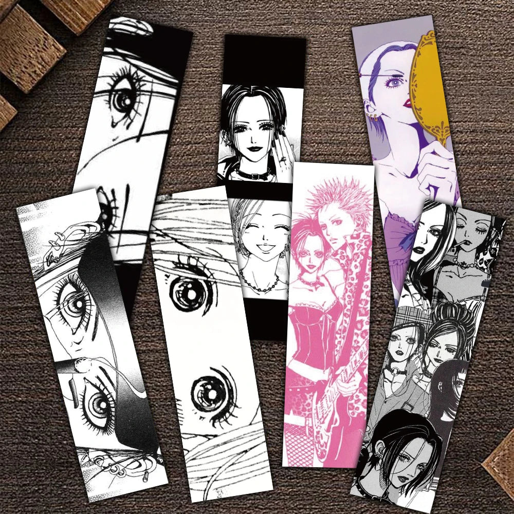 30PCS Japanese Anime NANA Retro Bookmark Home Reading Book Decoration Graffiti Gifts Paper Reading Card Office Bookmarks ﻿