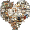 50PCS Home Art Stickers Motorcycle Laptop Stationery Waterproof Luggage Aesthetic Notebook Transparent Fun Graffiti Sticker