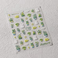 Halloween Nails Sticker 5D Embossed Cartoon Nail Art Stickers Retro Rabbit Self Adhesive Stickers For Nails DIY Manicure Decals