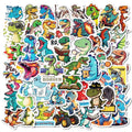 10/30/50PCS Kawaii Fashion Dinosaur Sticky PVC Sticker Aesthetic Stationery DIY Decoration Scrapbooking School Supplies for Kids