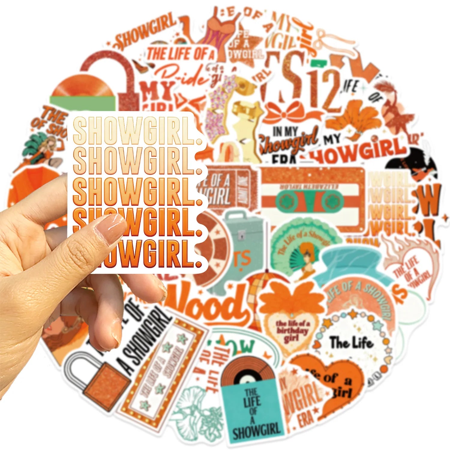 50/100 PCS Cartoon Showgirl Graffiti Stickers Decorative Guitar Notebook Luggage DIY Waterproof