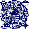 50/100Pcs New Navy Theme Series Stickers DIY Game for Phone Case Skate Helmet Car Bicycle Suitcase File Holder Waterproof Decals