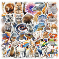 50Pcs Pack Australian Animal Doodle Stickers, School Supplies Decor Decals Notebook Phone Luggage Fridge Kids Stationery Sticker