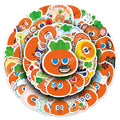 50-Pack Cartoon Carrot DIY Graffiti Stickers Waterproof Decorations for Students Notebooks Laptops Suitcases Fridge