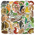 50/100PCS Cartoon Reptile Series Graffiti Stickers DIY Decoration Luggage Notebook Stationery Waterproof Stickers