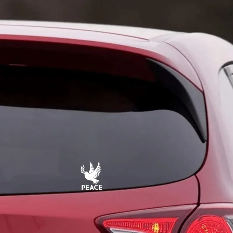 Dove Peace Symbol Vinyl Decal Car Truck Wall Sticker Choose Size Color