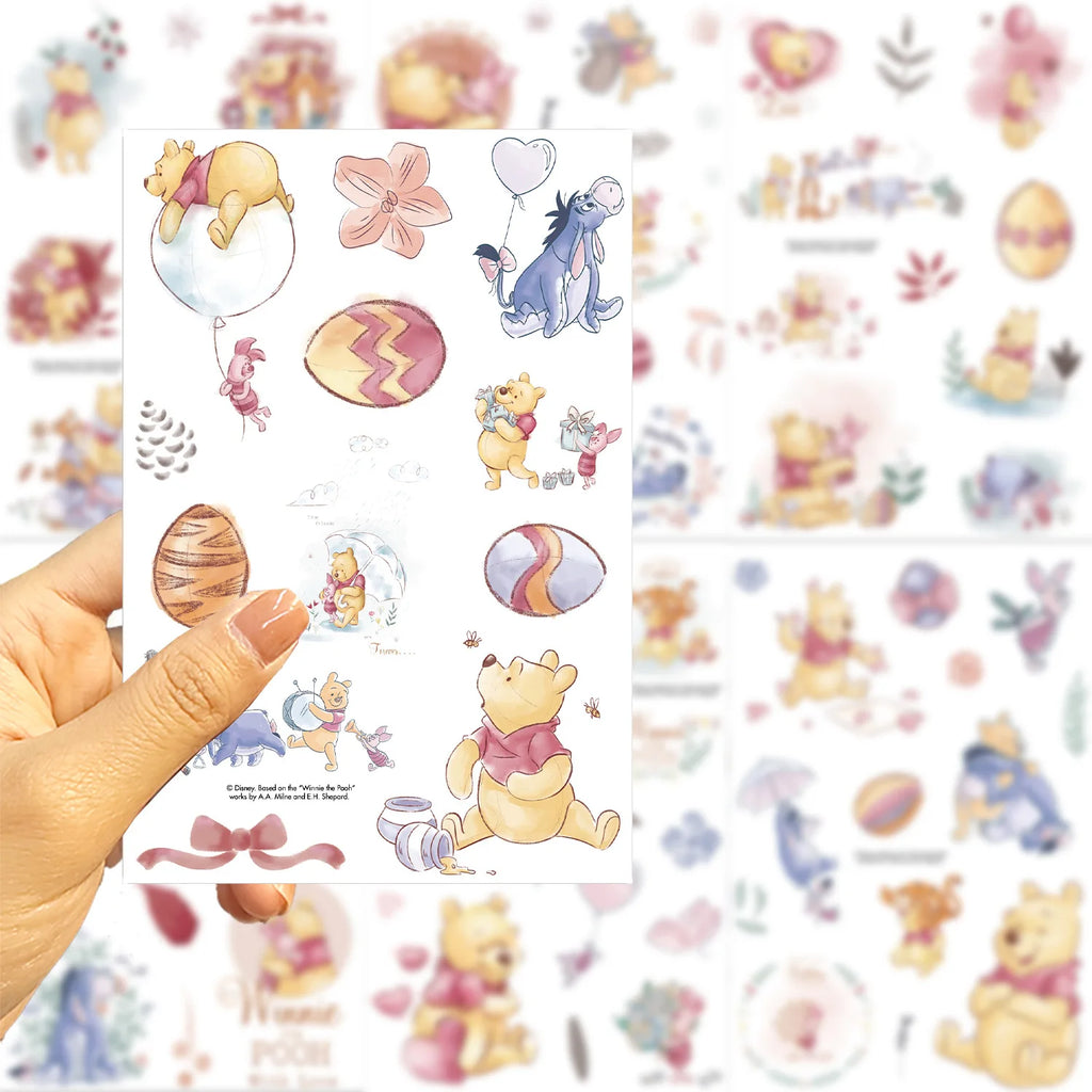 8/16 Pcs Cute Teddy Bear Make A Face Puzzle Stickers DIY Game Crafts for Cup Stationery Box Phone Scrapbook Decals