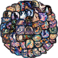 50PCS Laser Cute Animals Sticker Refrigerator Waterproof Laptops Stationery Cup Luggage Creative Decorating Cartoon Stickers