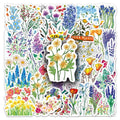 50/100PCS Cartoon Colorful Flowers Personalized Fashion DIY Luggage Notebook Graffiti Stickers