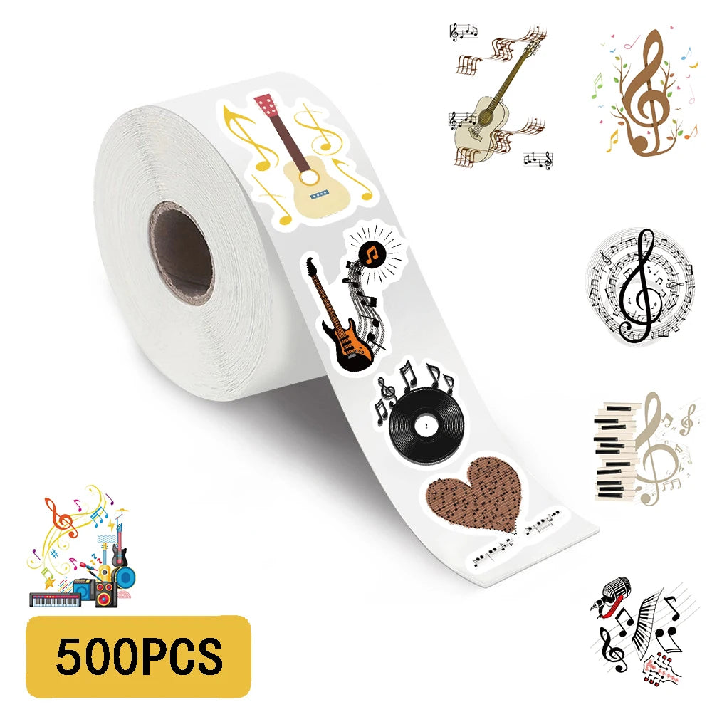 500PCS Cartoon Cherry Roll Sticker Laptop Notebook Suitcase Bicycle Scrapbook Phone PVC Motorcycle Classic Dormitory Sticker