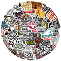 50PCS Diesel Mechanic Stickers Photocard Gift Art Picture Cartoon Laptop Luggage Skateboard Community Decoration Reward Sticker