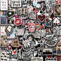 100Pcs Multi-Style Y2K Downtown Girls Stickers, DIY Decor Decals for Guitar Notebook Fridge Kids Stationery Waterproof Stickers