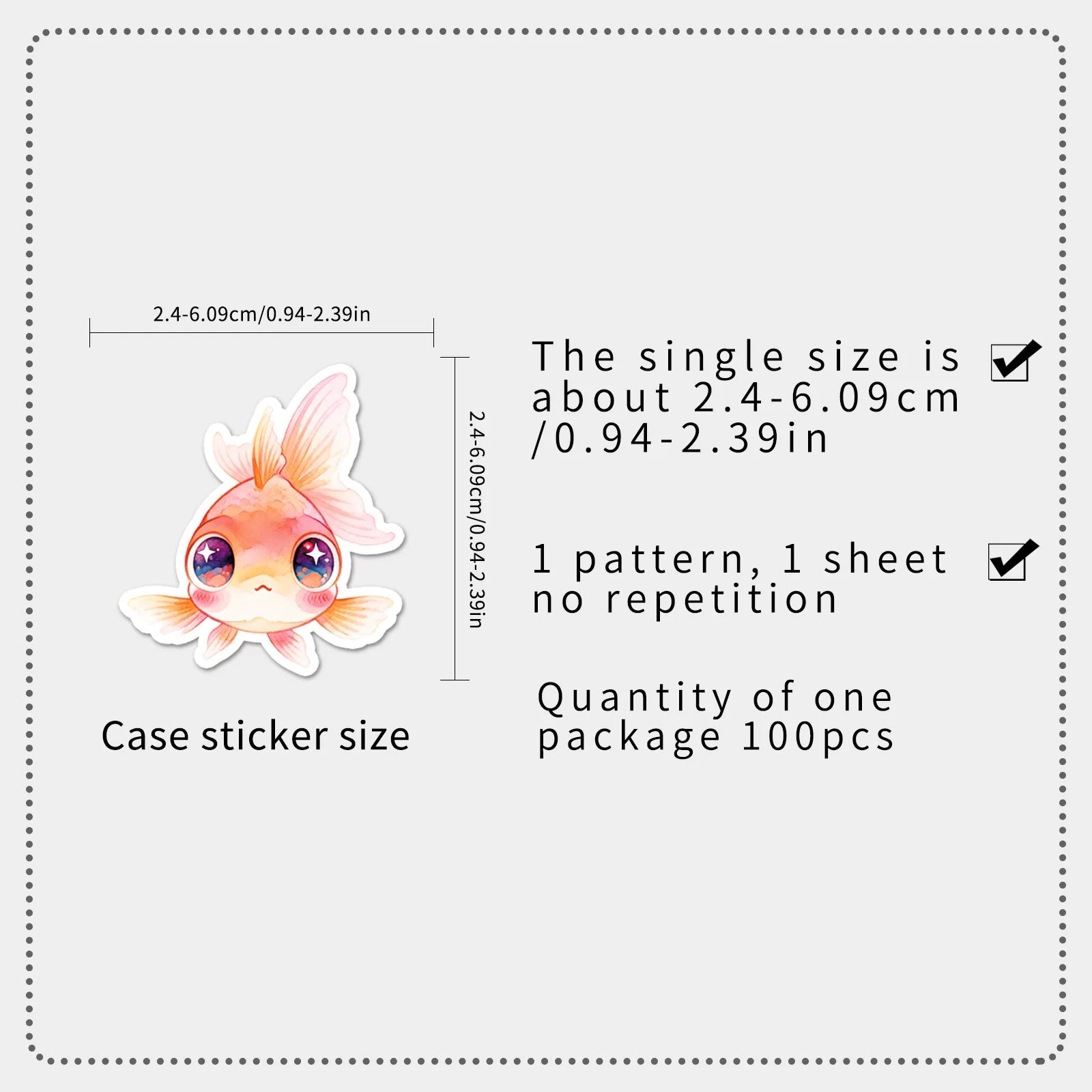 55/110PCS Big Eyes Cartoon Animal Stickers Star Eyes Cute Pet DIY Decoration Notebook Stationery Computer Stickers