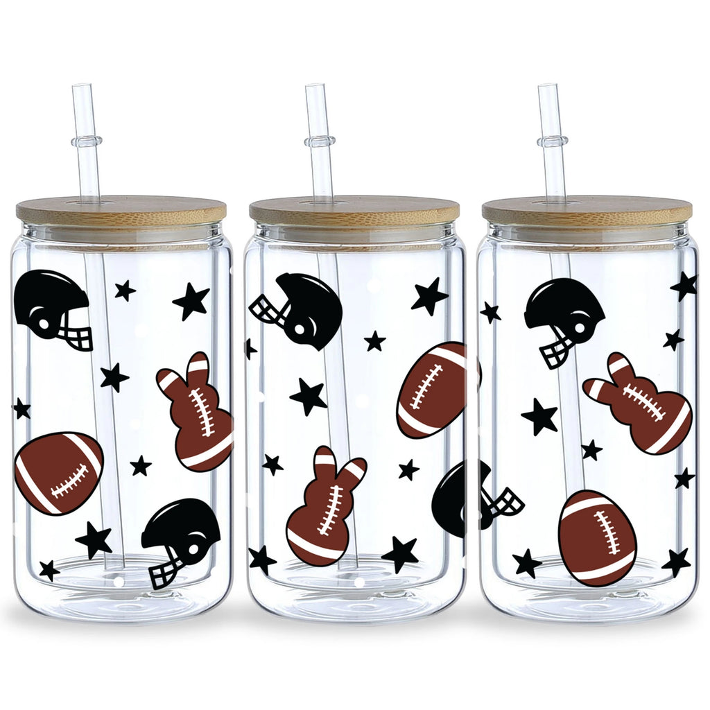 5 sheets Cartoon UV DTF Cup Stickers, DTF Friction Transfer Stickers, Waterproof Baseball Transfer Stickers for 16oz Glass Cup