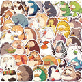 10/30/50PCS Animal Eating PVC Sticky Sticker Aesthetic Children's Korean Stationery DIY Decoration Scrapbooking School Supplies