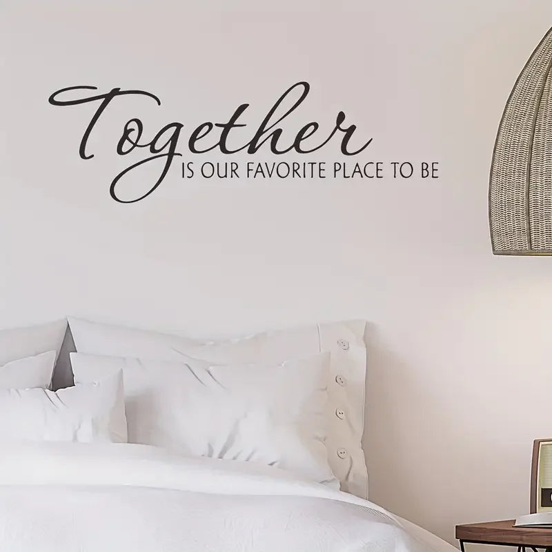 A Creative English Pattern Wall Sticker, Self-Adhesive for Home Decoration.
