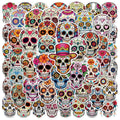 50/100 Pcs Cartoon Skull Grimace Doodle Stickers for Suitcase Notebook Skate Guitar Helmet Waterproof Decals