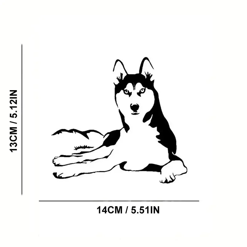 Lazy Husky Dog Car Stickers For Laptop Water Bottle Car Truck Van SUV Motorcycle Vehicle Paint Window Wall Cup Toolbox Guitar Sc