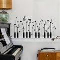 1pc Creative Wall Sticker, Music Note Piano Pattern Self-Adhesive Wall Stickers, Bedroom Entryway Living Room Porch Home Decorat