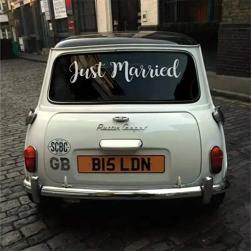 Just Married Make Your Wedding Day Special with Our Wedding Car Sticker Decal Love Honey Darling Room Decor Gift