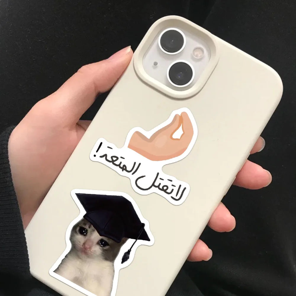 50PCS Arabic Decorative Stickers DIY Scrapbook Phone Case Laptop Tablet Toy Decorative Stickers
