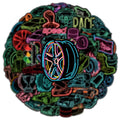 50PCS Neon Lights Racing Car Graffiti Stickers DIY Luggage Scooter Refrigerator Car Motorcycle Helmet Stationery Stickers