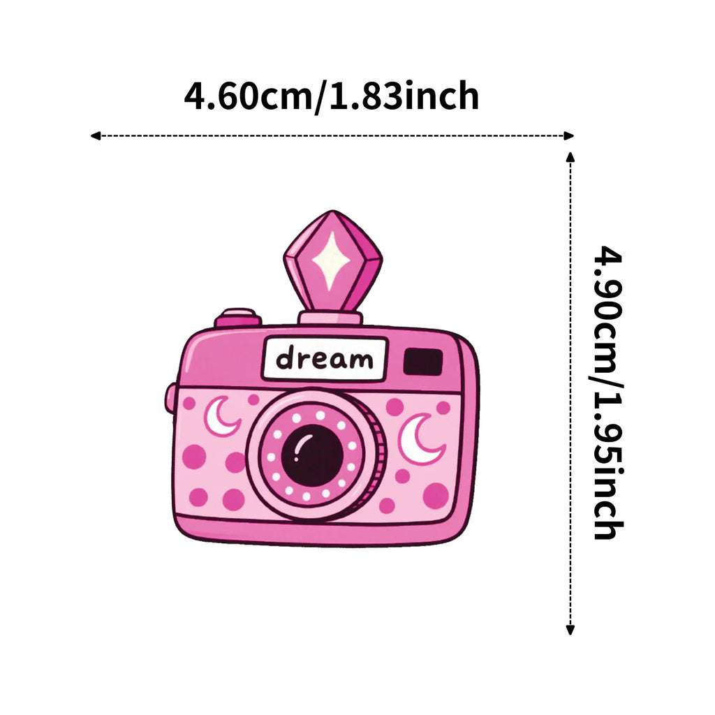 56/112 Pcs New Cartoon Camera Photography Doodle Stickers Creative Cute Handmade Decal Reward for Stationery Box Phone Fridge