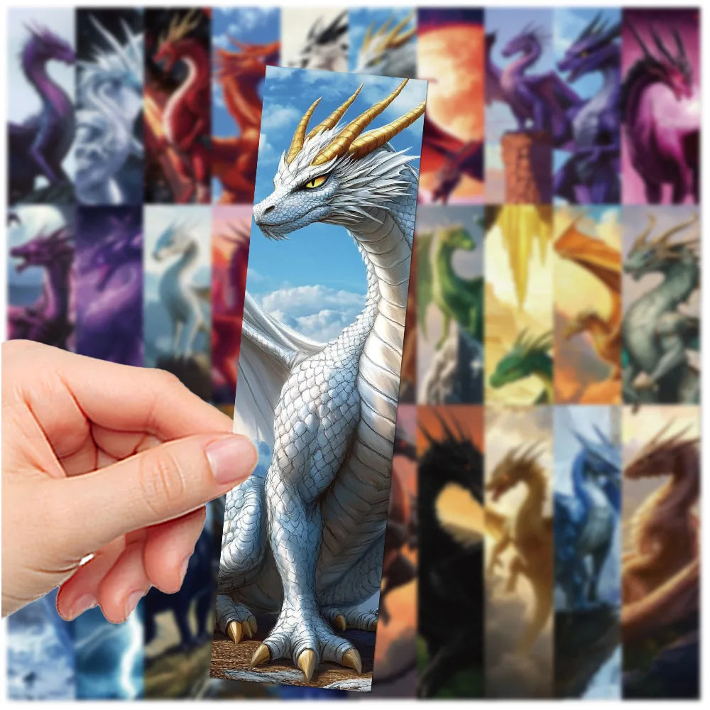 30PCS Cartoon Retro Dragon Wing Bookmarks