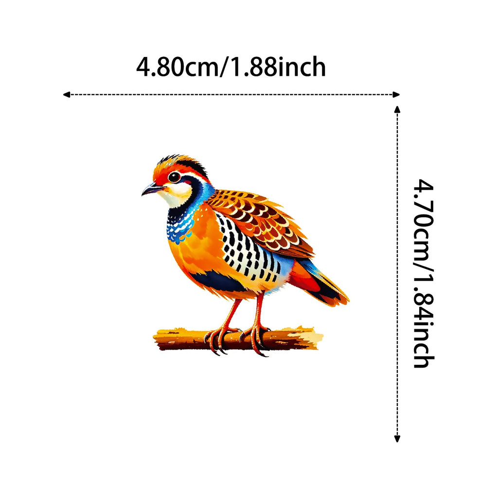 56/112 Pcs Colorful Bird Doodle Stickers Clear Pattern Non Trace Adhesive for Phone Window Fridge Furniture Envelope Decals