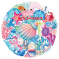 50/100PCS Transparent PET Ocean Coral Shell Stickers for Children DIY Decor Notebook Stationery Computer Waterproof Stickers