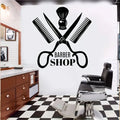 Barber Wall Decals Suitable for Haircut Design - Vinyl Stickers with Hairstyle Art, Modern Barber Shop Window/Glass Decoration,