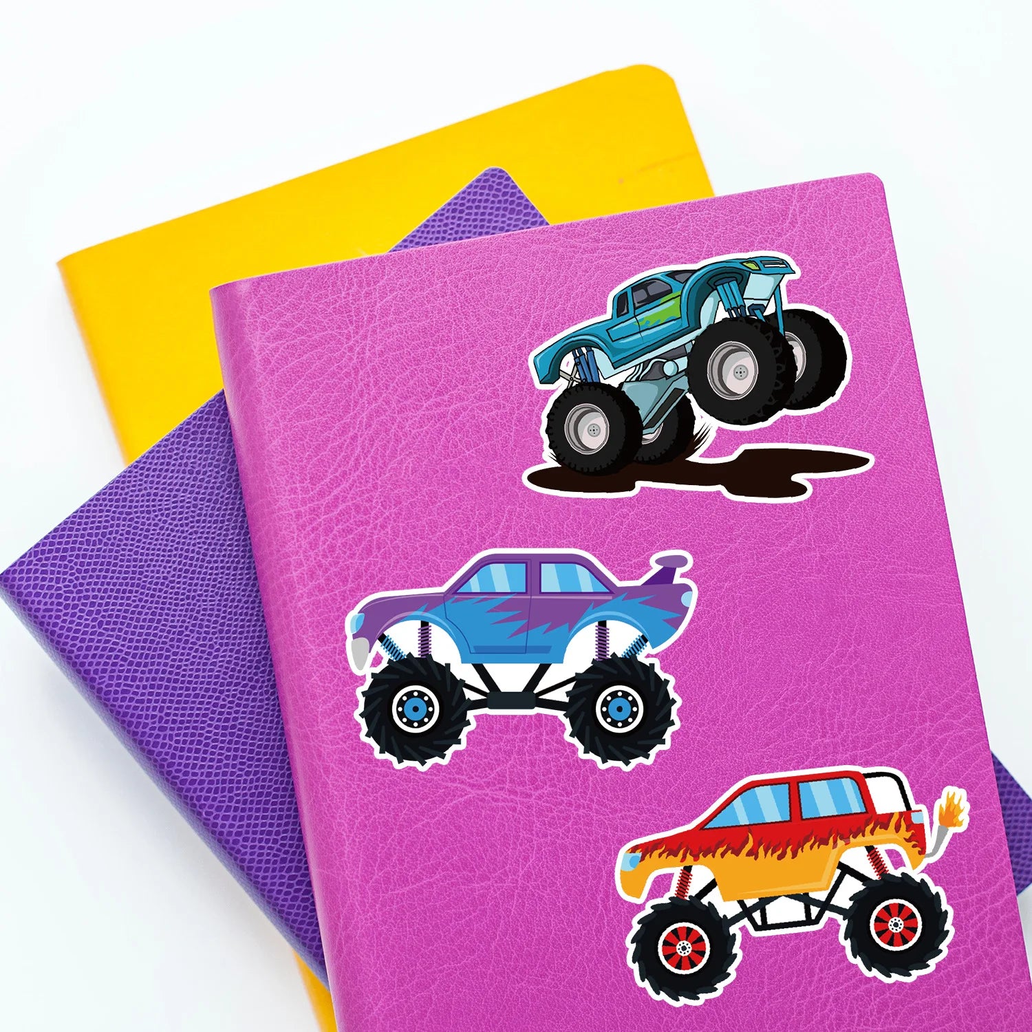 50/100PCS Monster Truck Graffiti Stickers Laptop Phone Decorative Stickers Waterproof Children's Stationery Stickers