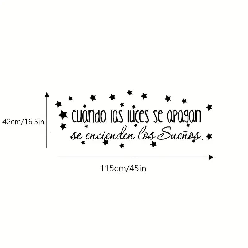 1pc Large Wall Stickers Spanish Quotes Sentences Vinyl Wall Art Decals For Room Decoration Spanish Vinyl Sticker Wallpaper Suita