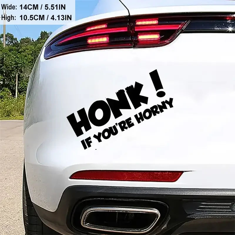 Honk If You're Horny Jdm 4x4 Funny Drift Car Stickers For Laptop Water Bottle Motorcycle Vehicle Paint Window Wall Cup Toolbox G